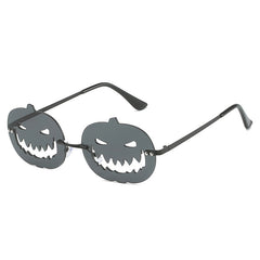 Men's Pumpkin Devil Face Sunglasses Halloween Funny Decorative