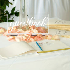 Acrylic Favors Sign Wedding Reception Sign Cards Holder Rustic Farmhouse