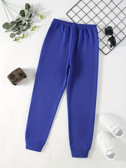 Funny Smiling Print Boys Active Sweatpants
