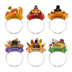 Thanksgiving Headband Cartoon Turkey Drumstick Hair Band Costume Accessories