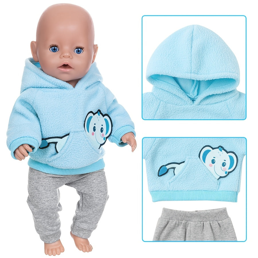 Doll Clothes for 17 Inch Dolls - Jumpsuit Integrated with Dolls