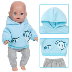 Doll Clothes for 17 Inch Dolls - Jumpsuit Integrated with Dolls