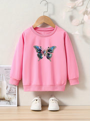 OERYUI Butterfly Graphic Sweatshirt Kids Clothes Gift Christmas