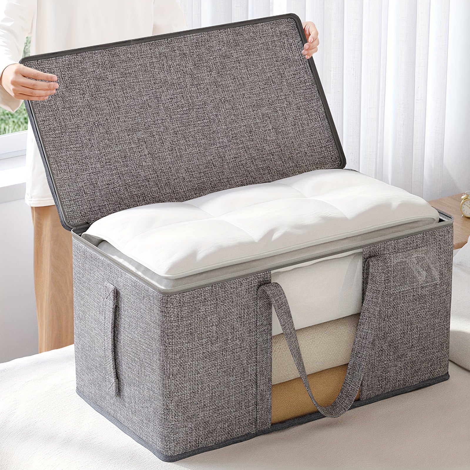 Large Capacity Visual Storage Bag with Transparent Window