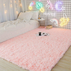 Soft Plush Shag Area Rug Fluffy Shaggy Floor Carpet Bedroom Non Slip