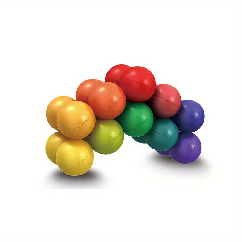 Large 15x10x2cm Rainbow Decompression Ball Toy