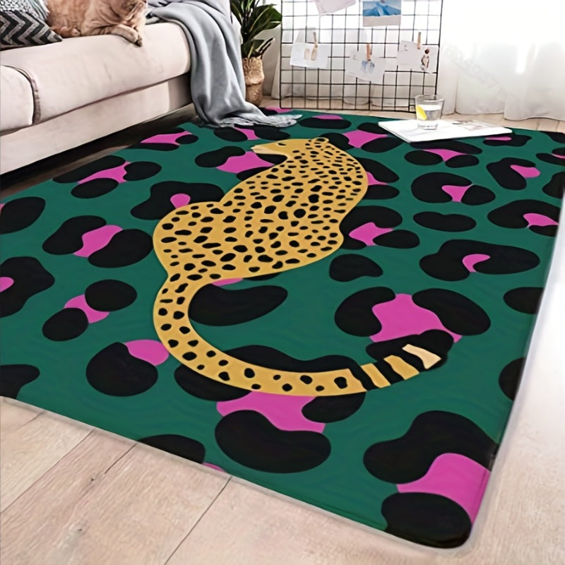 Leopard Anti Slip Area Rug - Wild Touch for Home Decor