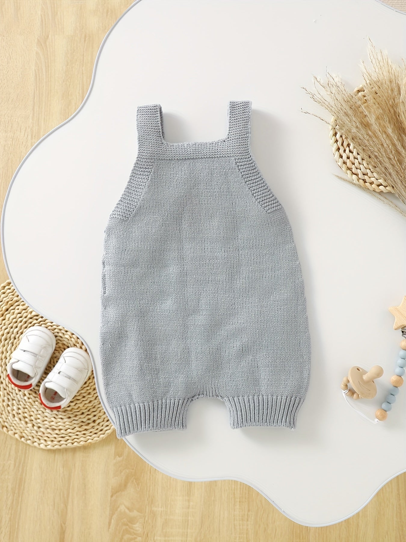 Baby Boys Sleeveless Knit Romper Jumpsuit