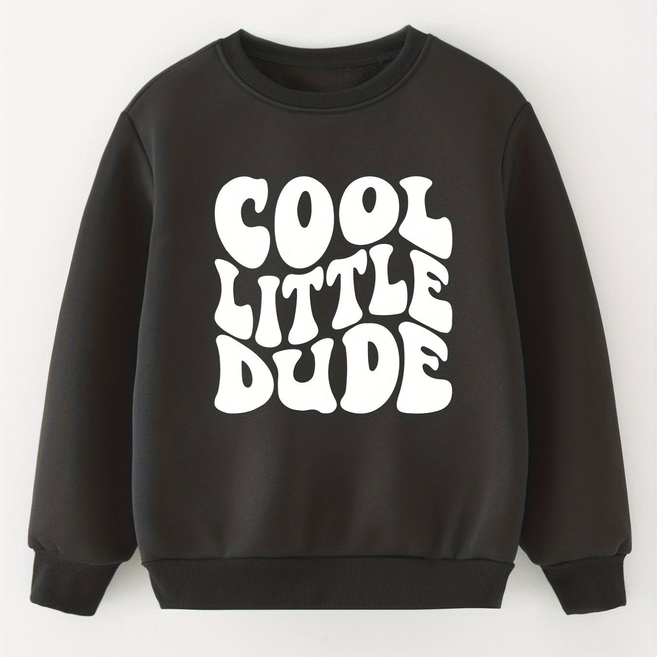 Girl's Letters Print Sweat Shirt Pullover For Little Girls