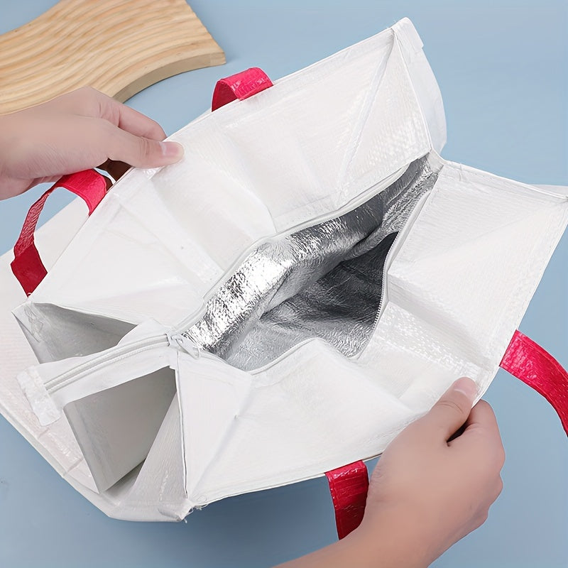 1pc Aluminum Foil Lunch Bag for School Office Picnic