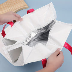 1pc Aluminum Foil Lunch Bag for School Office Picnic