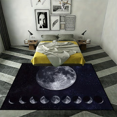 Universe Moon Starry Sky Carpet Living Room Bedside Large Carpet