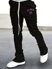 Stylish LOS ANGELES 24 Print Men's Casual Jogger Pants