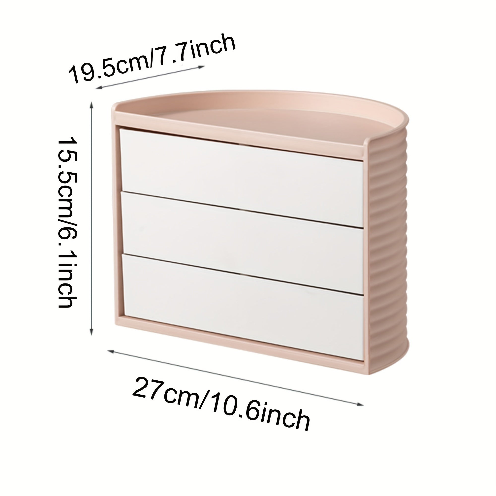 Rotatable Storage Box for Student Desk and Cosmetics