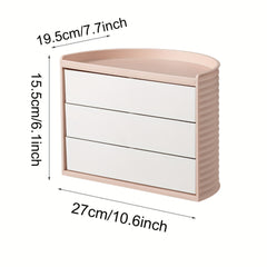 Rotatable Storage Box for Student Desk and Cosmetics