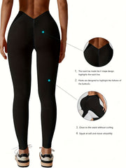 V Shape Waist Yoga Pants High Stretch Leggings