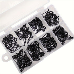 8pcs 80pcs Fishing Guide Set Ceramic Stainless Steel Lure Rod Accessories