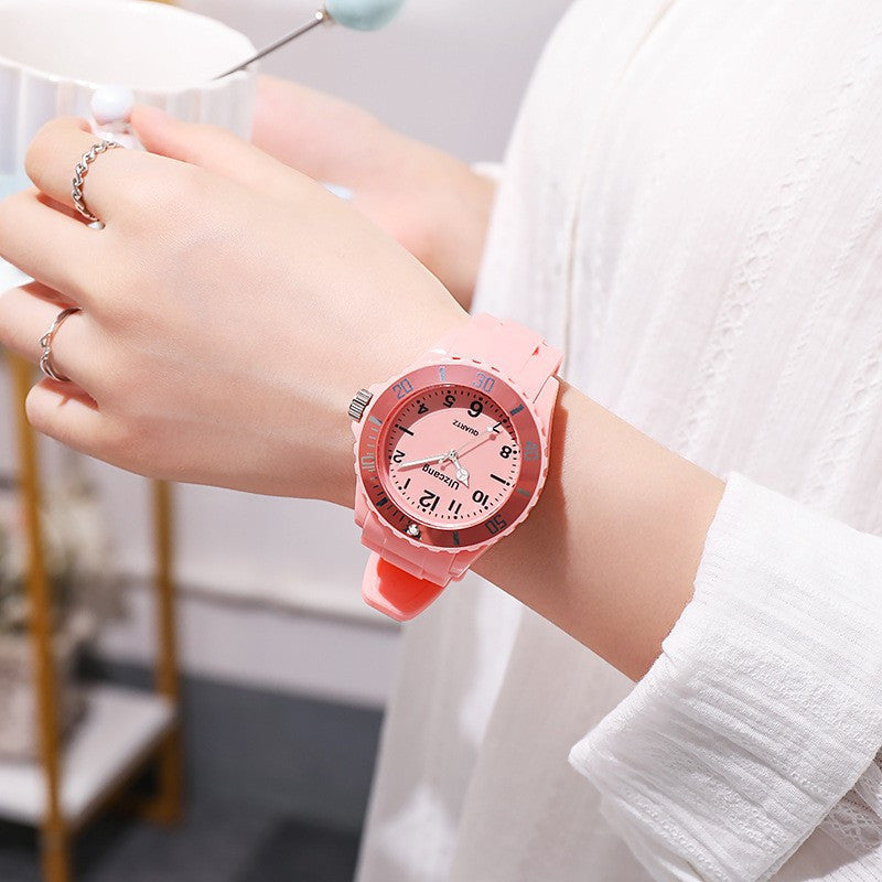 Colorful Watch for Men and Women Large Dial Versatile Wrist Watch