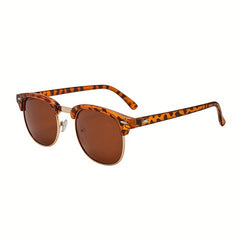 Round Sunglasses No Frame UV400 Polarized Classic