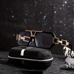 Men's Square Frame Sunglasses UV Protection