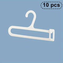 6pcs Mini Clothes Hanger Set with Rack for Labubu Dolls Display
