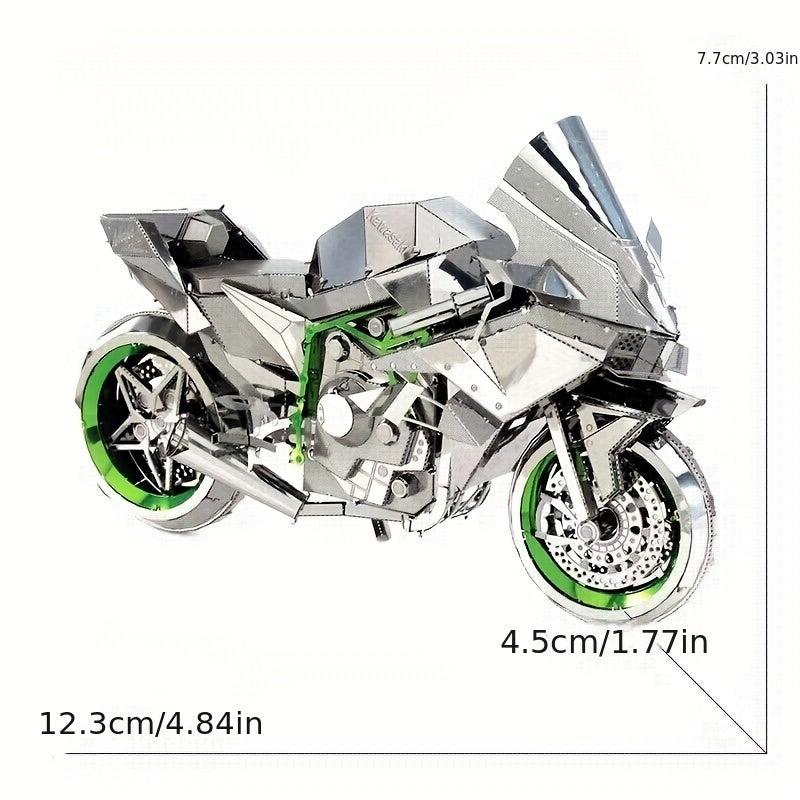 Metal Assembly Model DIY Puzzle Motorcycle Model Gift