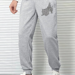 Chinese Lion Men s Joggers Drawstring Trousers