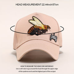 Bee Patch Baseball Cap Sun Hat Lightweight Unisex Dad Hat