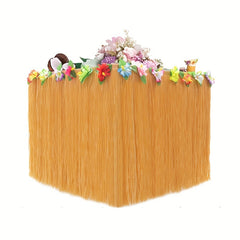 Hawaiian Table Skirt Party Supplies - Disposable Table Skirt for Home Picnic
