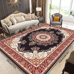 Large Vintage Persian Area Rug Non slip TPR Backing for Living Room Bedroom