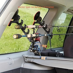 Suction Cup Fishing Rod Holder Indoor Outdoor Rod Rack