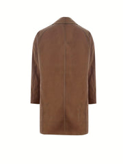 Casual Lapel Neck Long Sleeve Trench Coat for Women