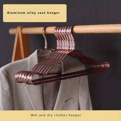5pcs Non Slip Stainless Steel Clothes Hangers for Wide Shoulder Clothes