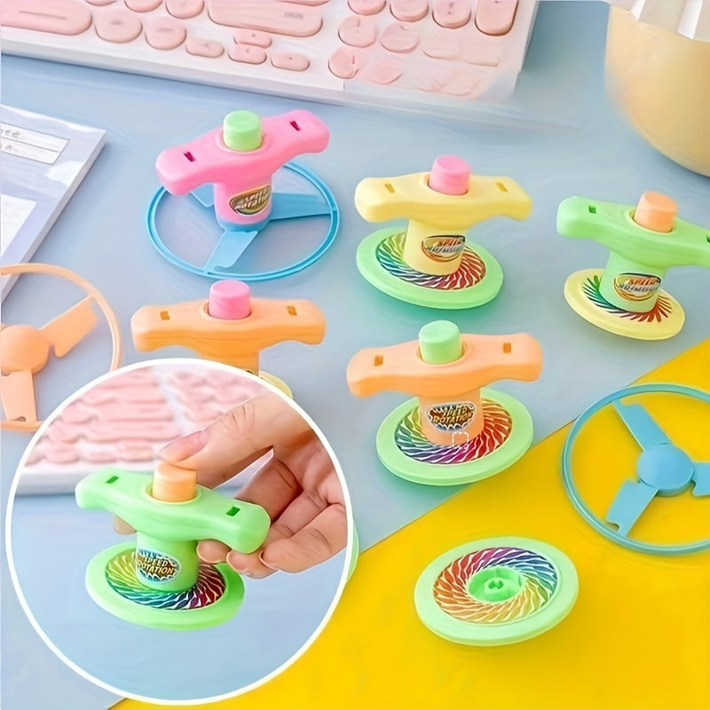 Colorful Whirl Gyro Outdoor Torsion Flying Disc Toy