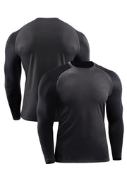 Men's Long Sleeve Sport Sweatshirt Quick Drying T shirt Gym Running