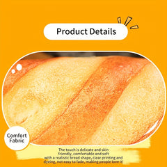 Bread Plush Toy Office Chair Cushion Funny Lazy Half Surround Cushion