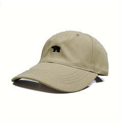 Vintage Polar Bear Pattern Embroidered Baseball Cap for Kids