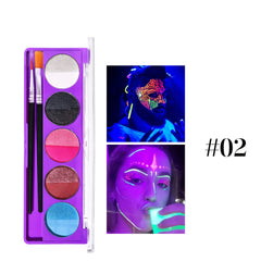 Water Activated Eyeliner Face Paint Palette - Halloween Makeup