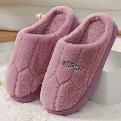 Plush Cozy House Slippers Anti skid Slip on Shoes Indoor Men Women