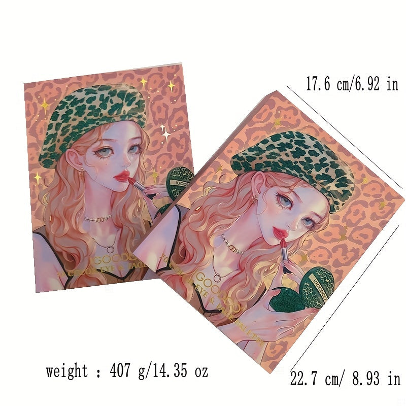 70 Colors Makeup Palette Eyeshadow Blusher Lipstick Leopard Print