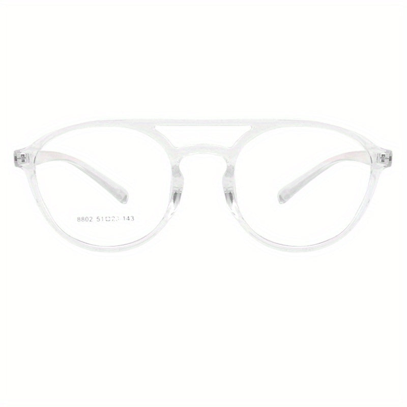 Unisex Round Anti Blue Light Computer Glasses + Case