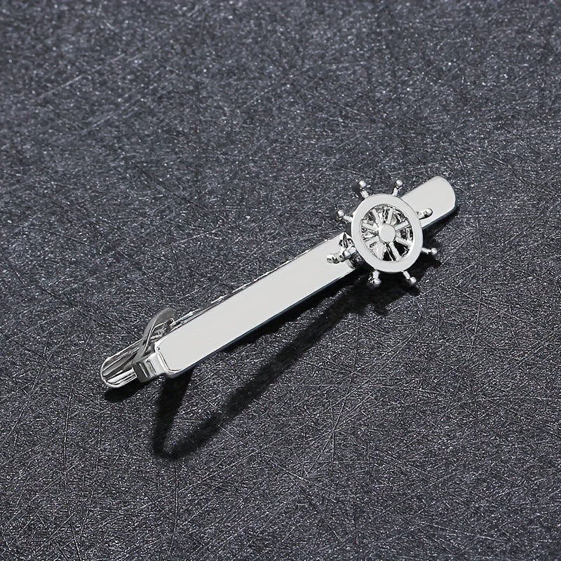 Nautical Boat Rudder Tie Clip for Men