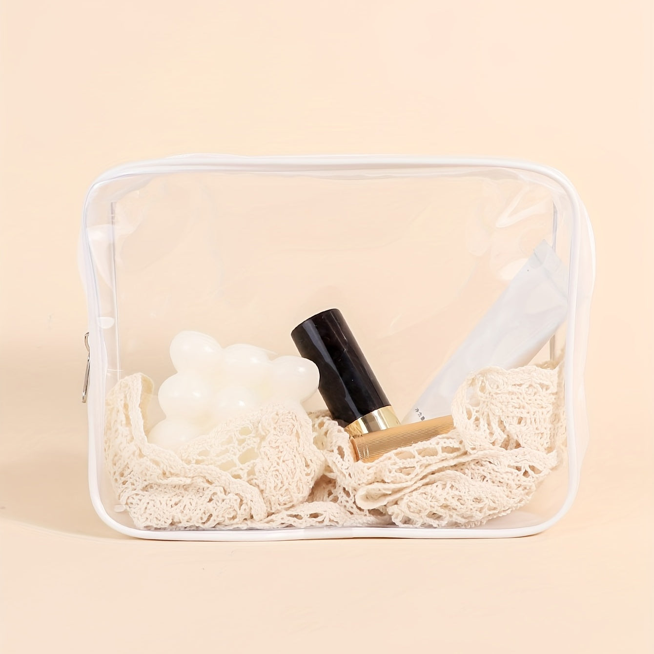 Waterproof Clear Makeup Bag for Women Travel and Toiletry Organizer