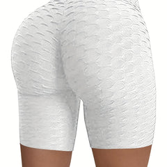 Y2K Solid Skinny Shorts Lifting High Waist Yoga Shorts