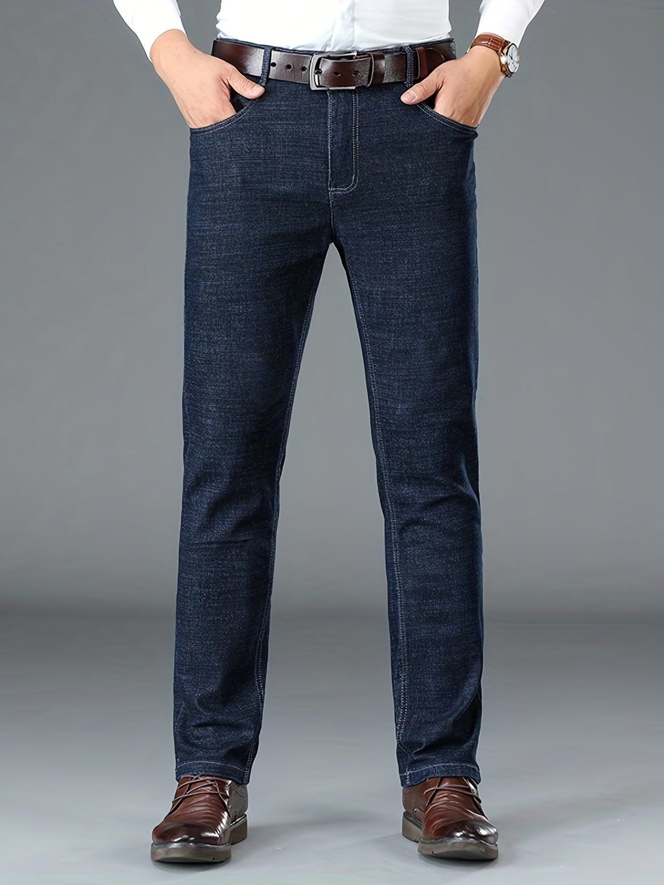 Men's Formal Jeans Business Dress Pants