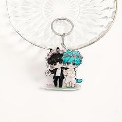 Cartoon Acrylic Keychain Pendant Anime Key Chain Bag Accessories
