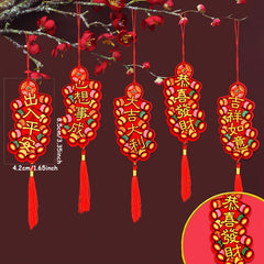 5pcs Tassel Chinese Year Pendant Outdoor Party Decorations