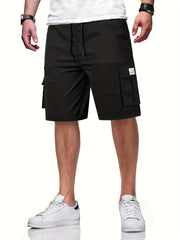 Men's Drawstring Cargo Shorts for Summer