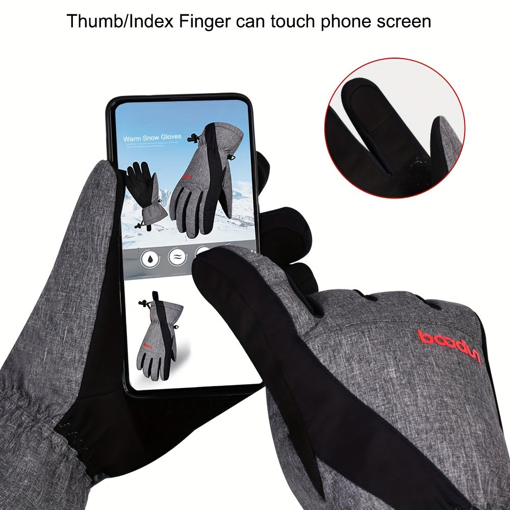 Waterproof & Windproof Snowboard Skiing Gloves Touch Screen