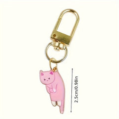Animal Cartoon Cat Keychain For Purse Decor Adorable Kitten Accessory